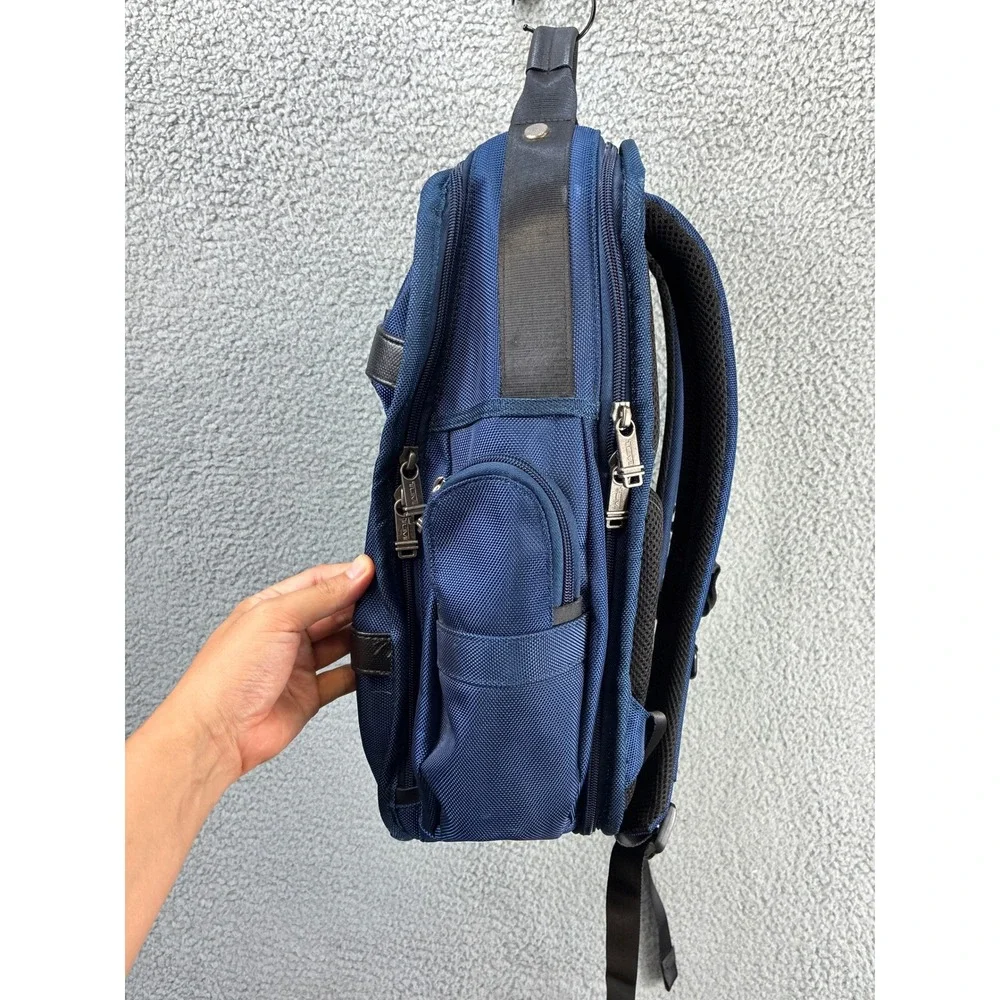 Tumi Alpha 2 T-Pass Business Class Brief Pack Mens Blue Laptop Travel Nylon